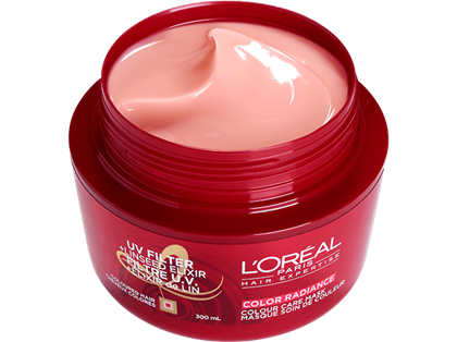 hair mask elseve color vive packshot open jar