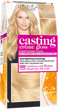 haircolor 1013 sandy light blonde casting creme gloss packshot