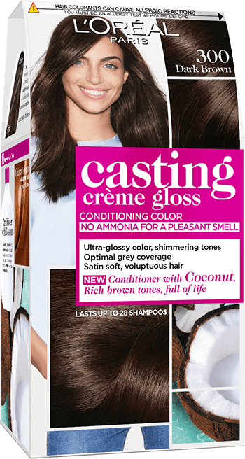 haircolor 300 dark brown casting creme gloss packshot