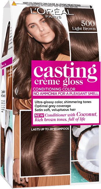haircolor 500 light brown casting creme gloss packshot