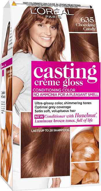 haircolor 635 chocolate candy casting creme gloss packshot