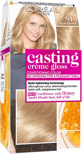 haircolor 910 iced blonde casting creme gloss packshot