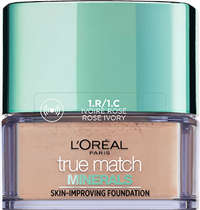 foundation rose ivory 1R 1C true match mineral powder packshot